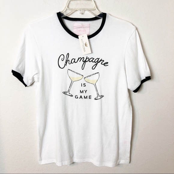 ban.do Tops - NWT CHAMPAGNE IS MY GAME T- SHIRT XS